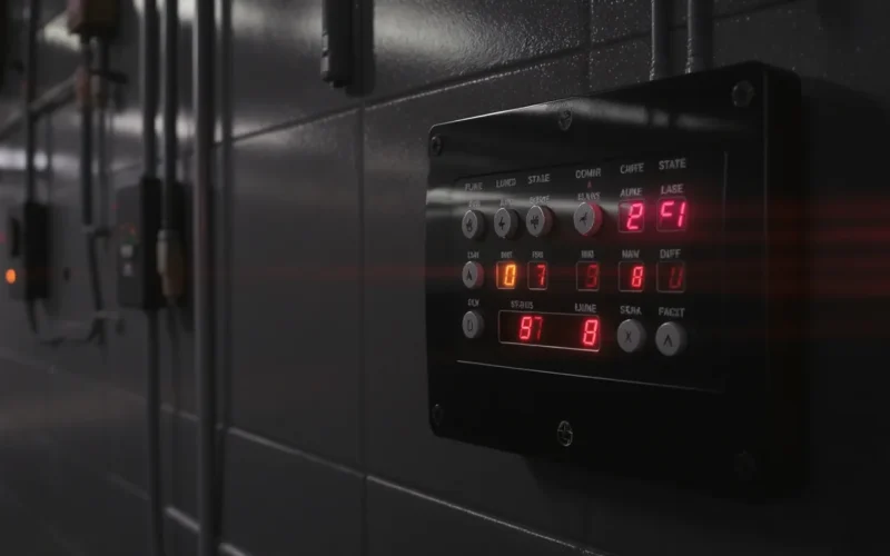 Commercial addressable fire detection control panel installed by C4 Fire and Security in the Western Cape